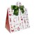 Triangle Gift Boxes with Mini Bows - LARGE CHRISTMAS CHARACTER/GREEN BOWS (pk10)