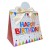Triangle Gift Boxes with Mini Bows - LARGE BIRTHDAY/CREAM BOWS (pk10)