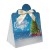 Triangle Gift Box with Mini Bows - LARGE CHRISTMAS TREE/CREAM BOWS (PK10)