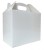 Pack of 10 GABLE BOXES 17x10x14cm - GLOSSY WHITE