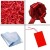 Complete Gift Basket Kit - (Large) PAW PRINT EASY FOLD TRAY / RED ACCESSORIES