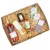 Complete Gift Basket Kit - WICKER FOLD-UP TRAY / GOLD ACCESSORIES