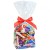 CANDY BAGS (pk 10) with Block Bottom and Twist Ties - CLEAR (large)