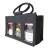 3 JAR JUTE BAG with Window, Partition and Cotton Corded Handles - 24x10x14cm high - BLACK