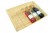 Complete Gift Basket Kit - (47x37x9cm) BAMBOO TRAY / GOLD ACCESSORIES