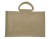 LARGE Open Jute Bag with Cotton Corded Handles - 35x15x25cm high - NATURAL