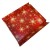 Easy Fold Gift Tray (20x15x5cm) - Small RED/GOLD SNOWFLAKE