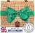 Superior NATURAL WICKER Hamper (14'') with Eco-Friendly GREEN Bow - MEDIUM