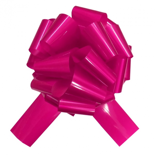 GIANT Car Bow (30cm diameter) with 3m Ribbon - GLOSSY PINK