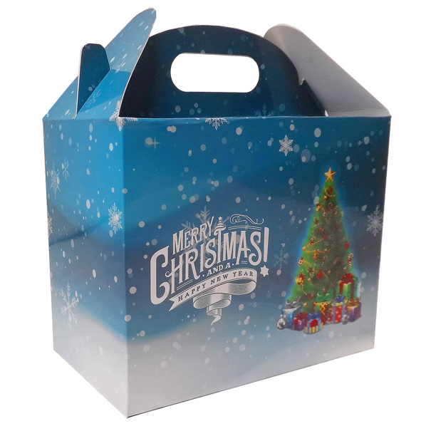 Pack of 10 GABLE BOXES 17x10x14cm - CHRISTMAS TREE