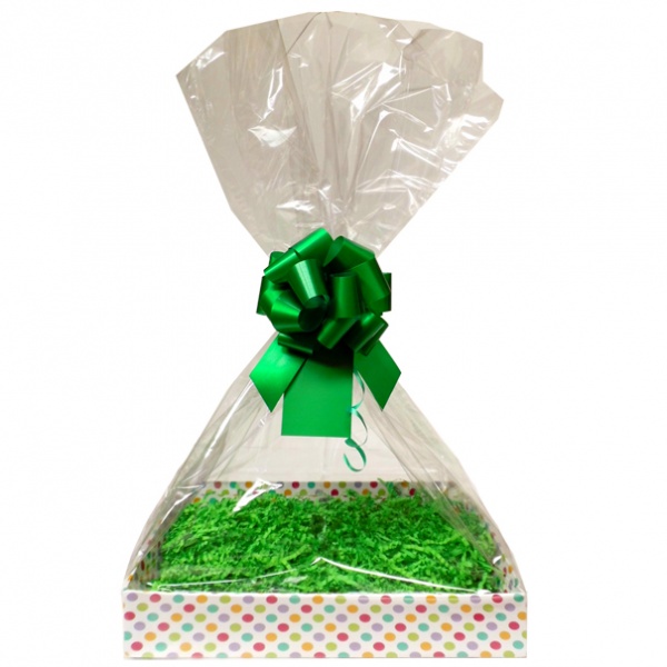 Complete Gift Basket Kit - (Medium) SPOTTY EASY FOLD TRAY / GREEN ACCESSORIES