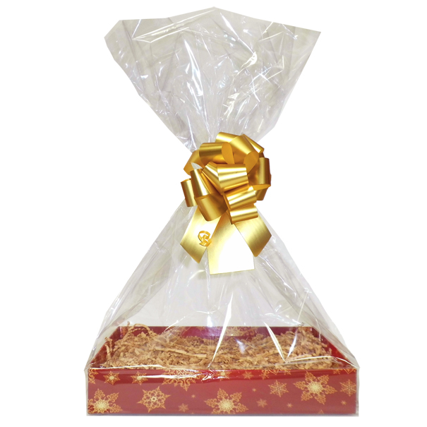 Complete Gift Basket Kit (Large) SNOWFLAKE EASY FOLD TRAY / GOLD