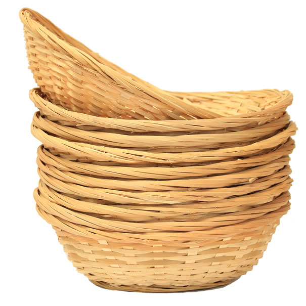 BAMBOO Roll Basket (22cm) - MEDIUM OVAL