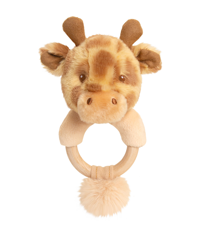 Eco Friendly RING RATTLE by Keel Toys - GIRAFFE