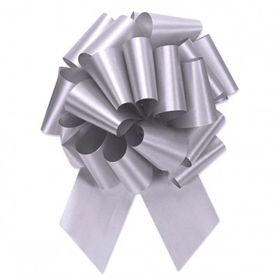 Pull Bows - 32mm - SILVER (pk10)